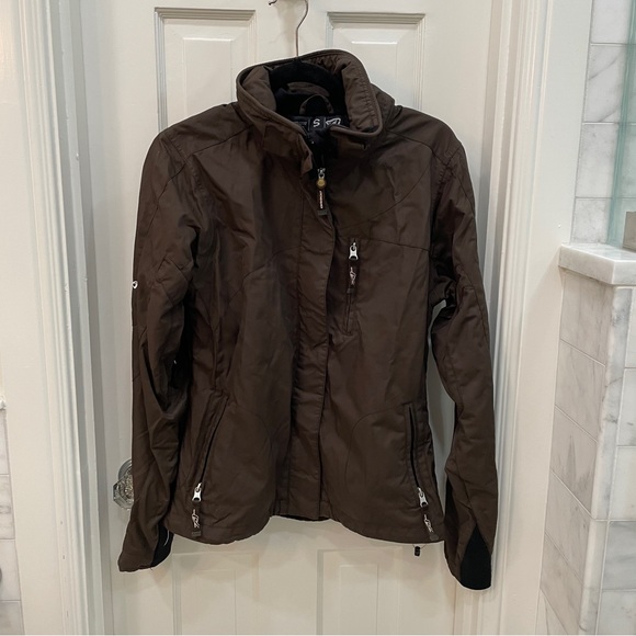Orage Brown Ski Snow Jacket Shell Size S - Picture 1 of 7